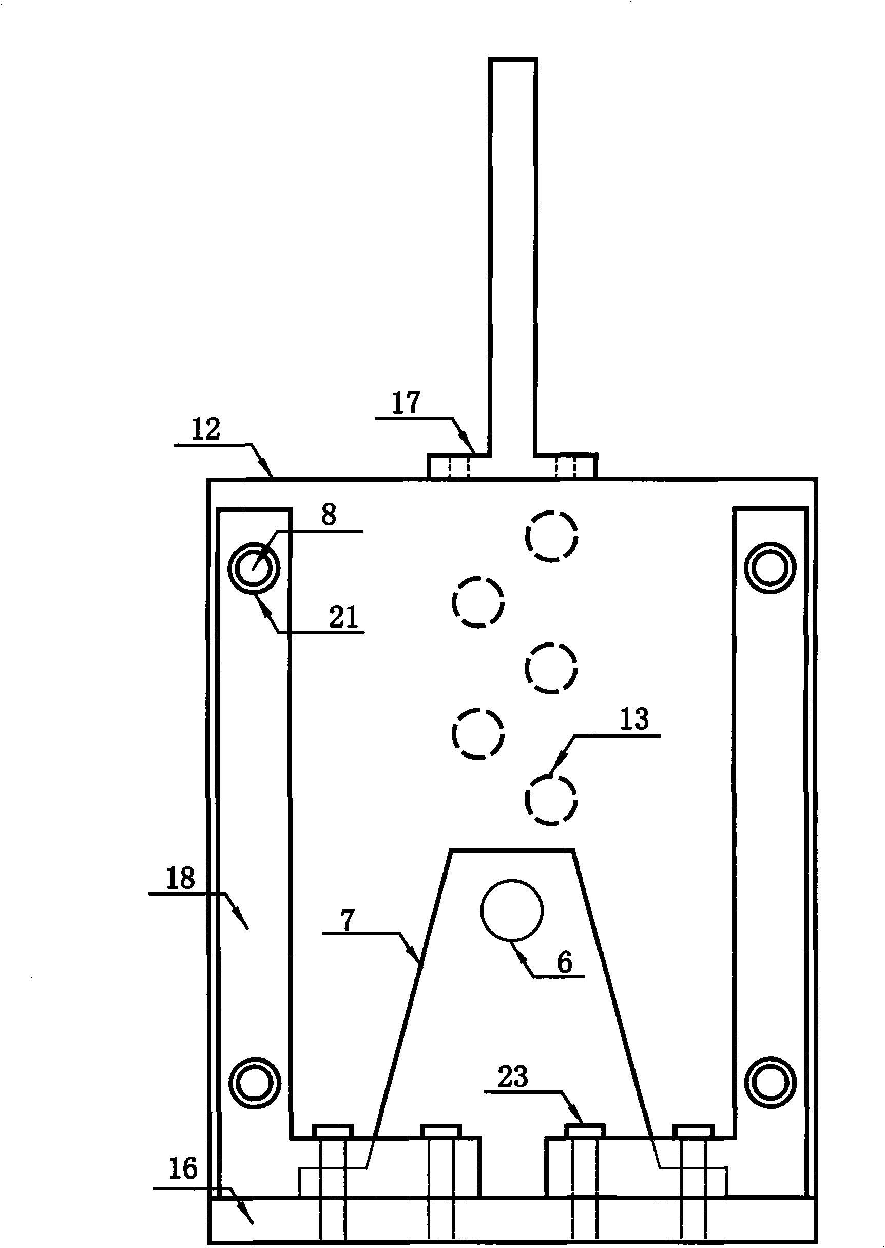 Centrifugal model retaining wall test device