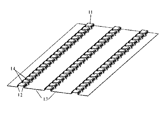 Current collection component of anode supporting tube type solid oxide fuel cell and application thereof