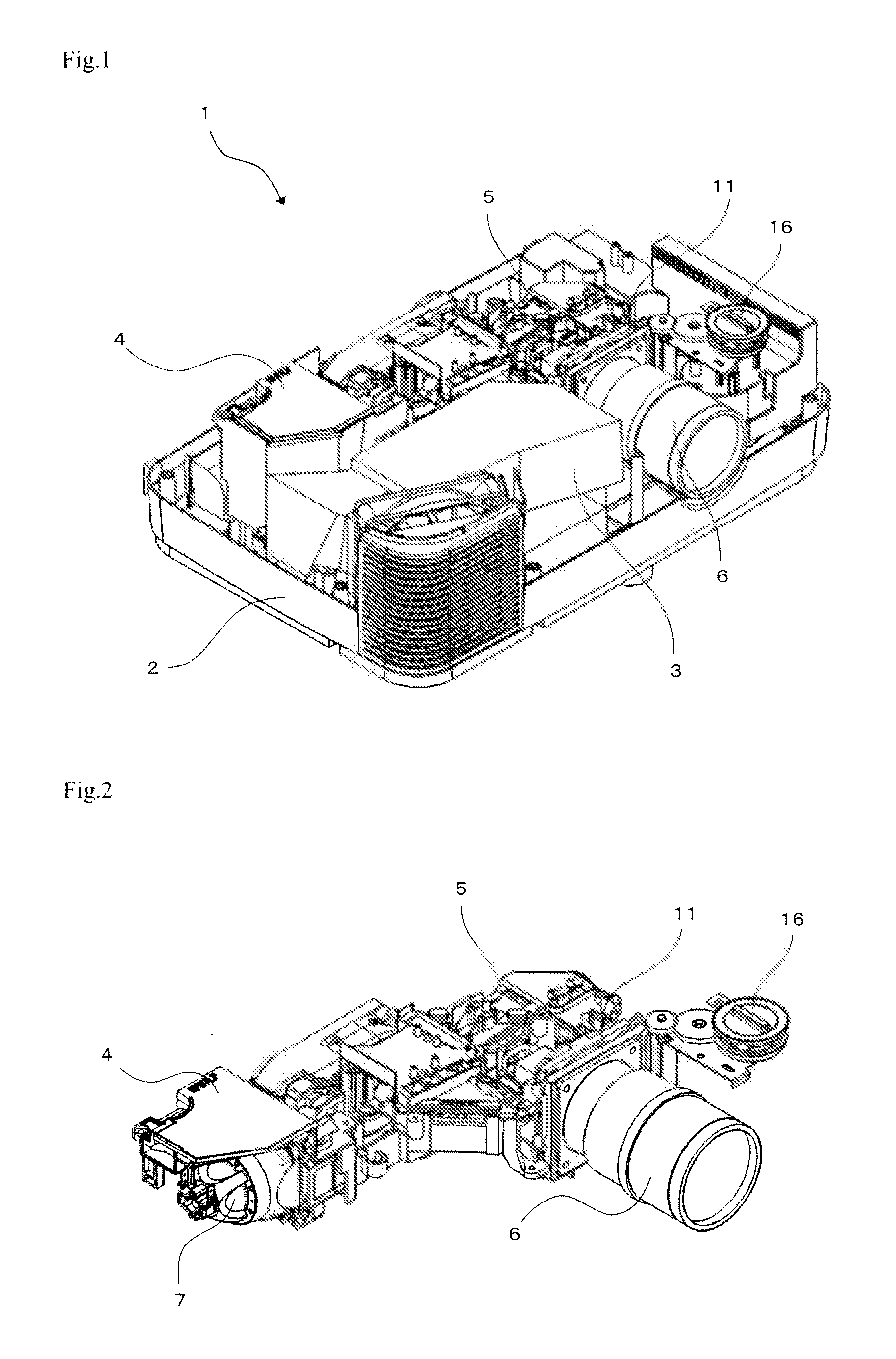 Lens shifting device and projection display device including the same
