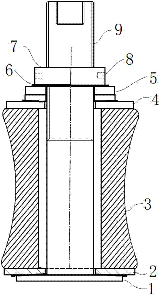 Heat treatment method of 9cr2mo straightening roll based on exhaust quenching process