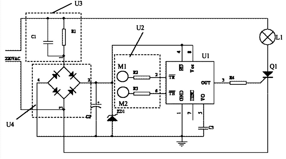 A lamp and a power switch control circuit