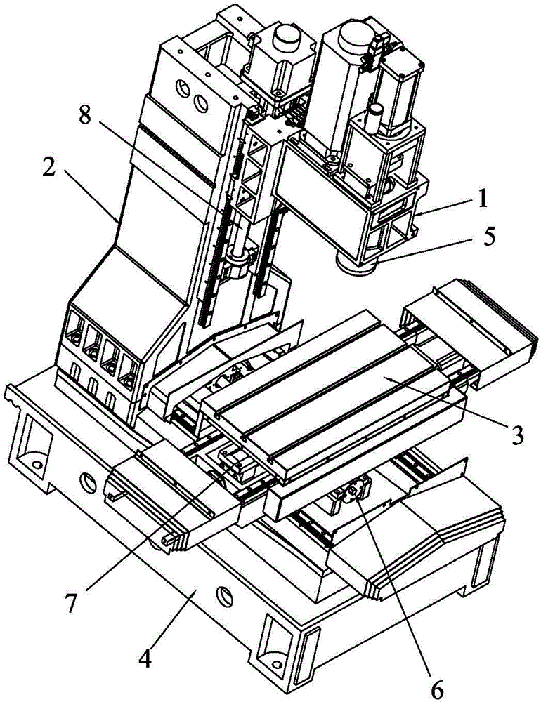 High-precision vertical type machining center