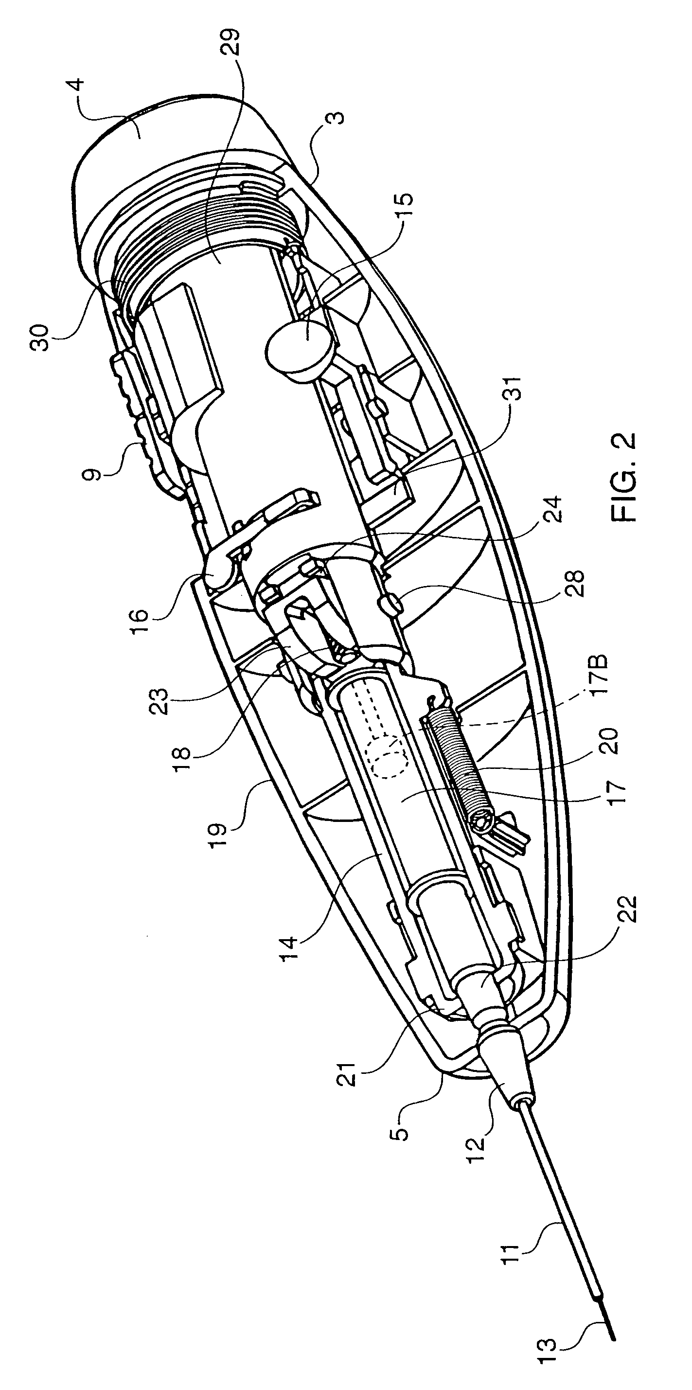 Catheter device and method for delivering a dose internally during minimally-invasive surgery