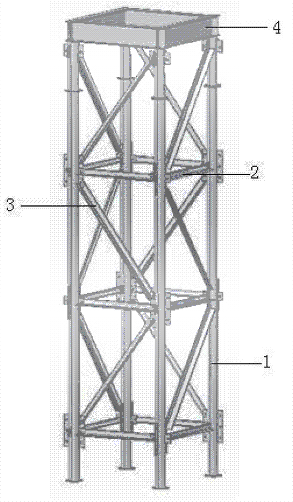 Heavy multifunctional combined supporting frame