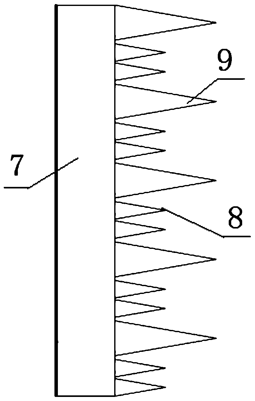 Carbon fiber acoustic baffle applied to underwater detection equipment