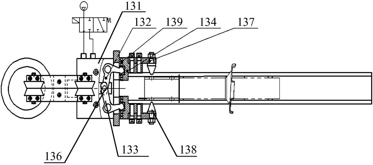 A shock absorber oil storage cylinder inspection tool and counterweight positioning method