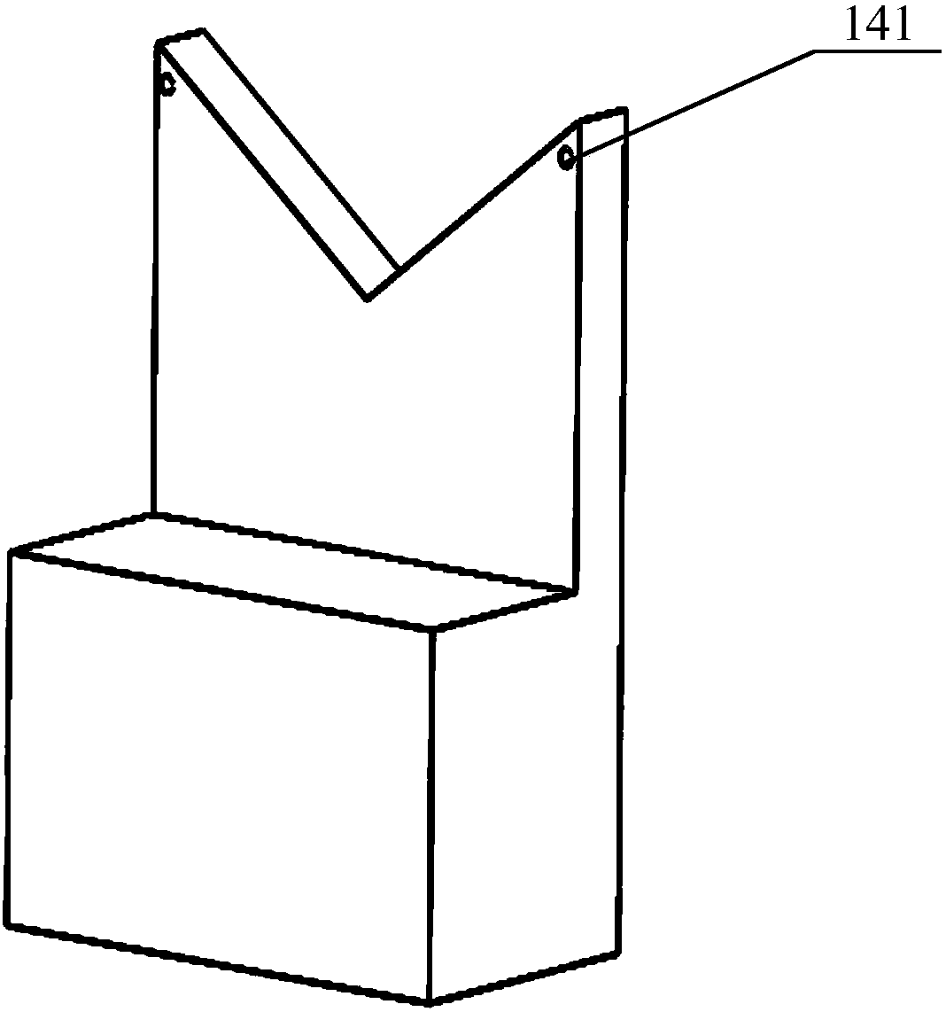 A shock absorber oil storage cylinder inspection tool and counterweight positioning method