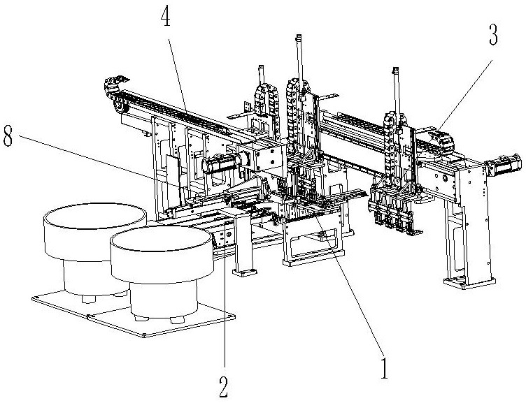 Transportation and assembly mechanism for rubber parts