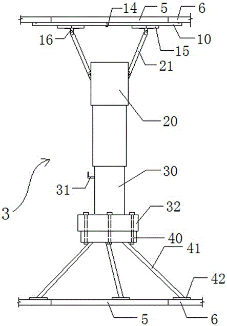 Construction reserved hole auxiliary pouring equipment and supporting device