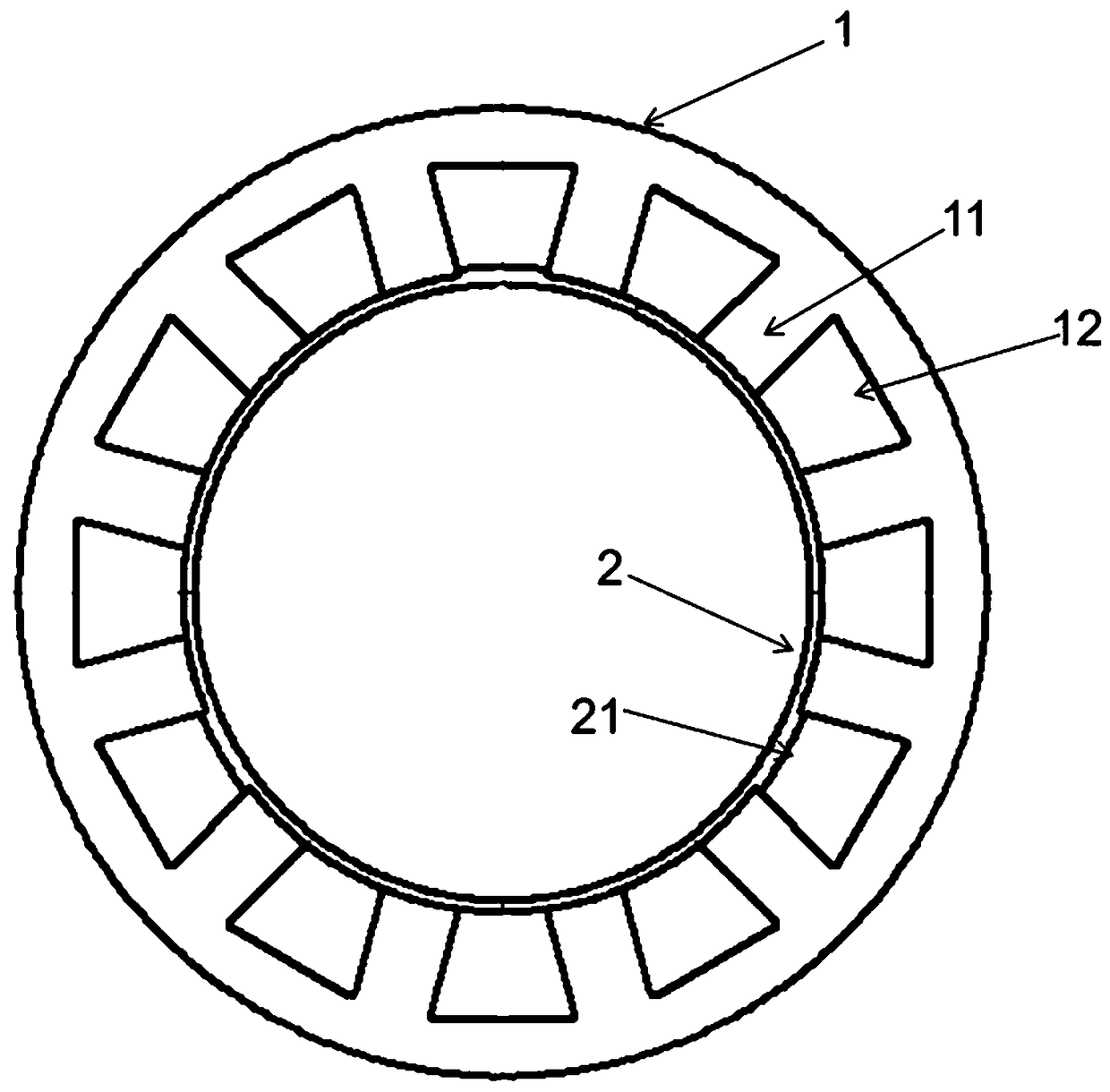 Spliced stator structure with extremely-low cogging torque