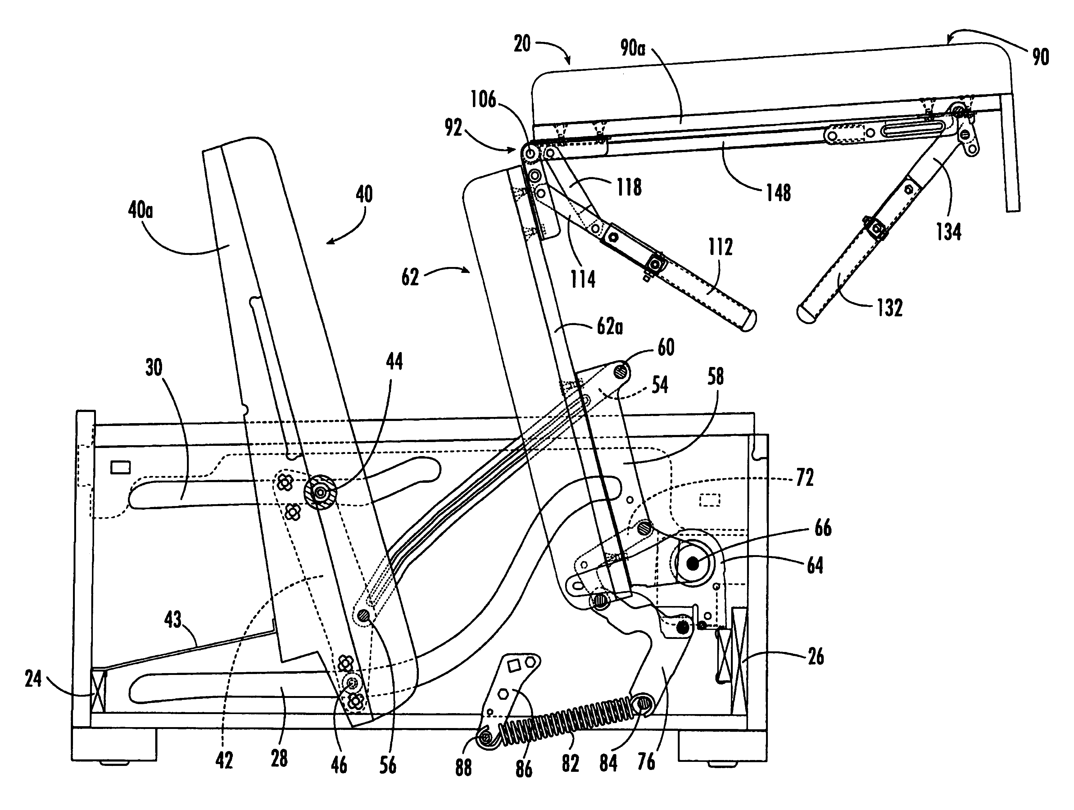 Convertible sofa-bed