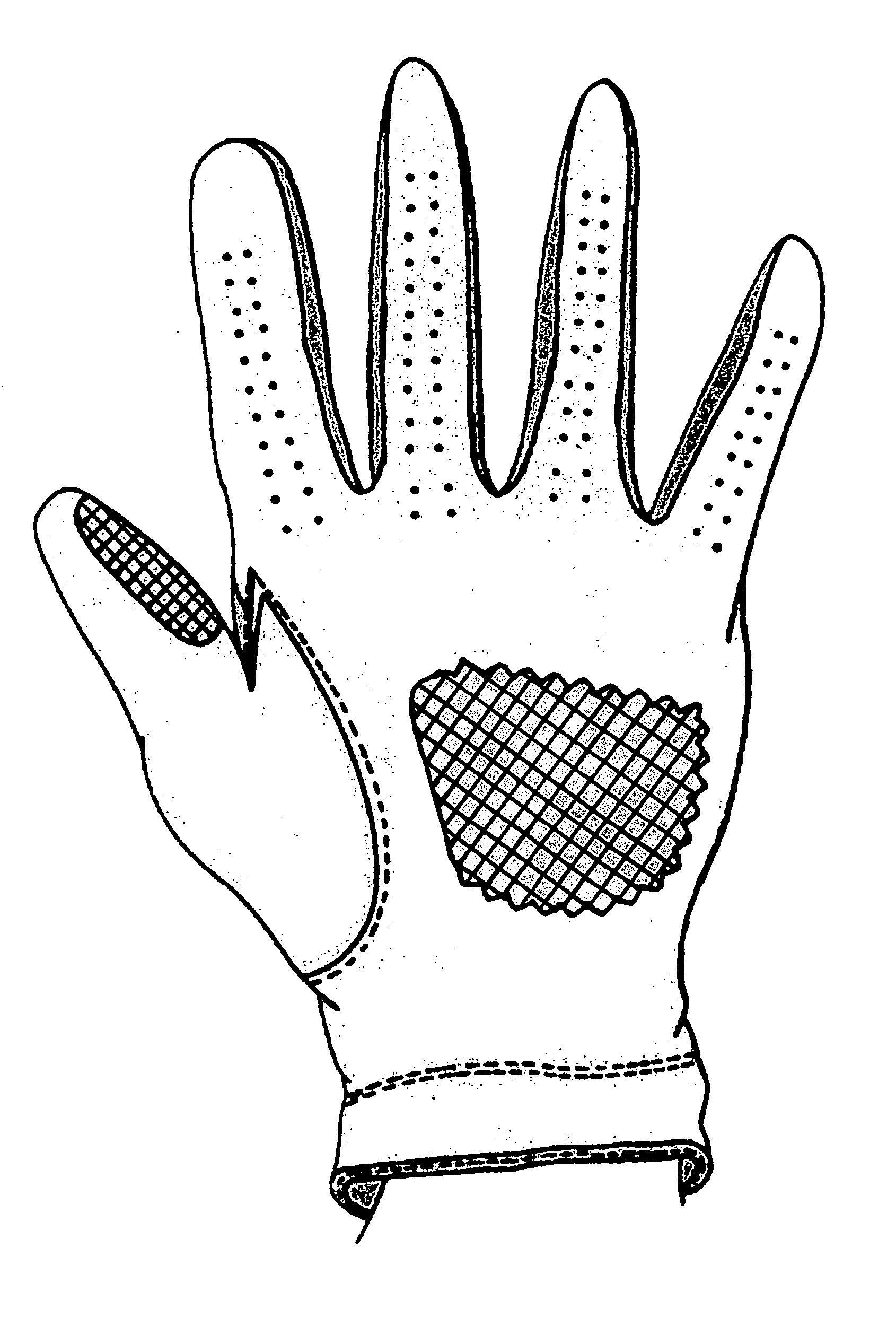Golf glove and replaceable saving pads
