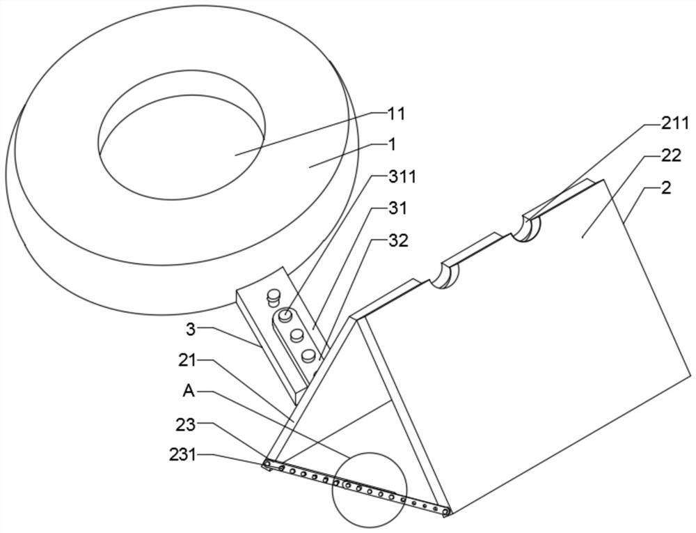 A head and ventilator pipeline fixer