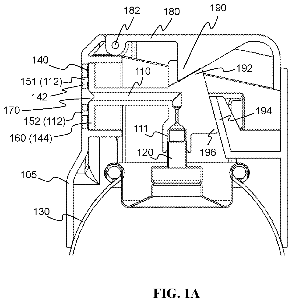 Dispensing device suitable for a foamable product