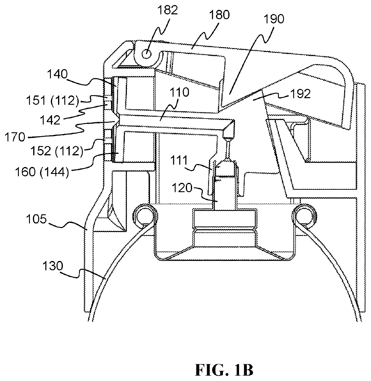 Dispensing device suitable for a foamable product