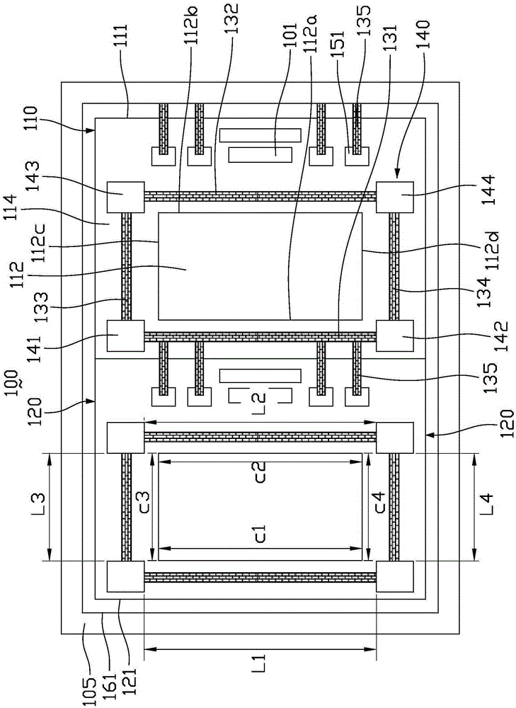 Liquid crystal electrode mother glass substrate and liquid crystal display panel