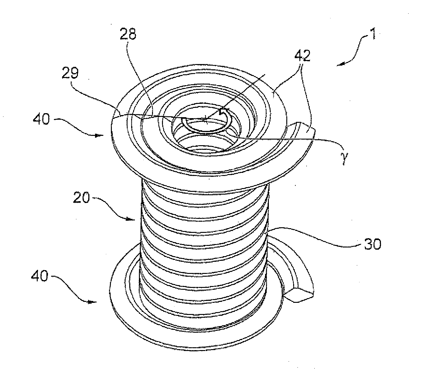 Moldable wire thread insert, method for its production, component with a moldable wire thread insert as well as a method for its production