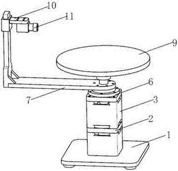 Multifunctional rotation device used for carrying out machine vision shooting