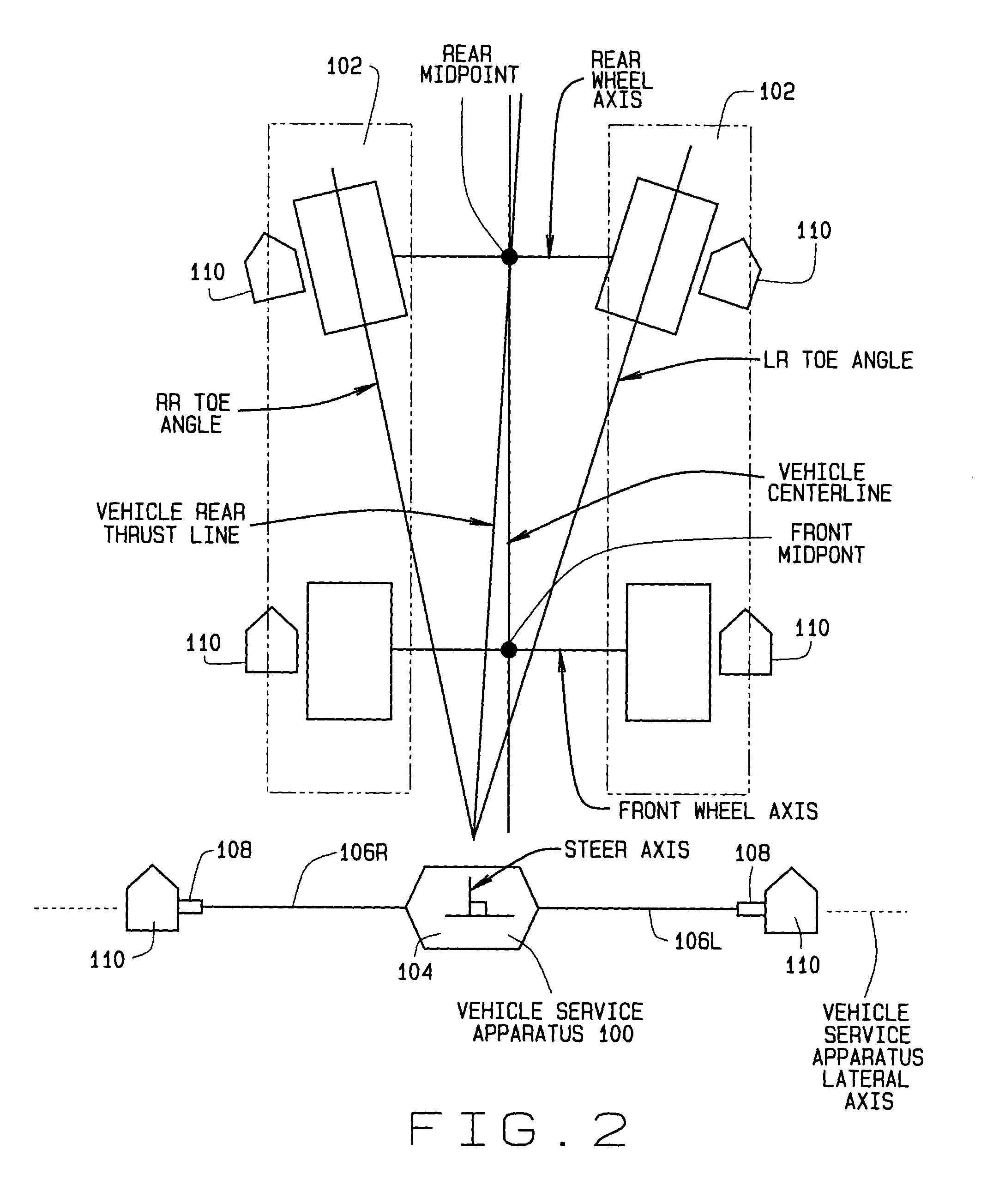 Method and apparatus for guiding placement of vehicle service fixtures