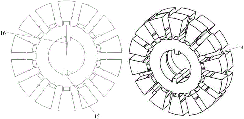 Complementary type magnetic gear double-rotor motor