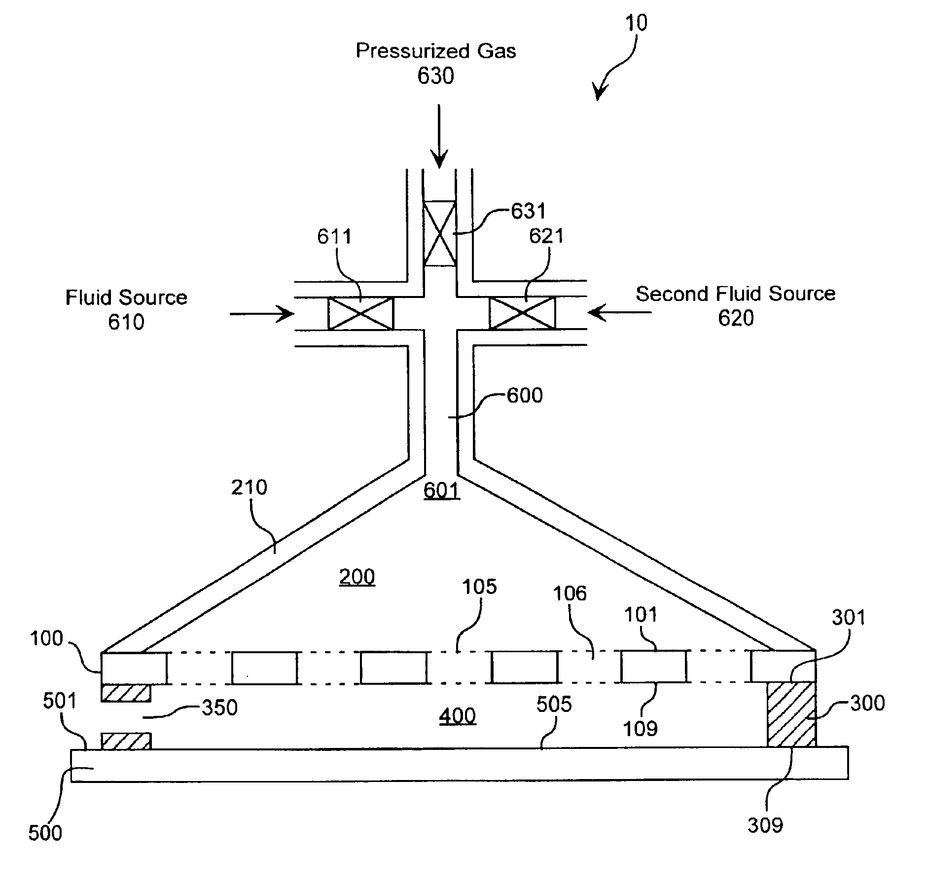 Apparatus for coating a substrate quickly and uniformly with a small volume of fluid