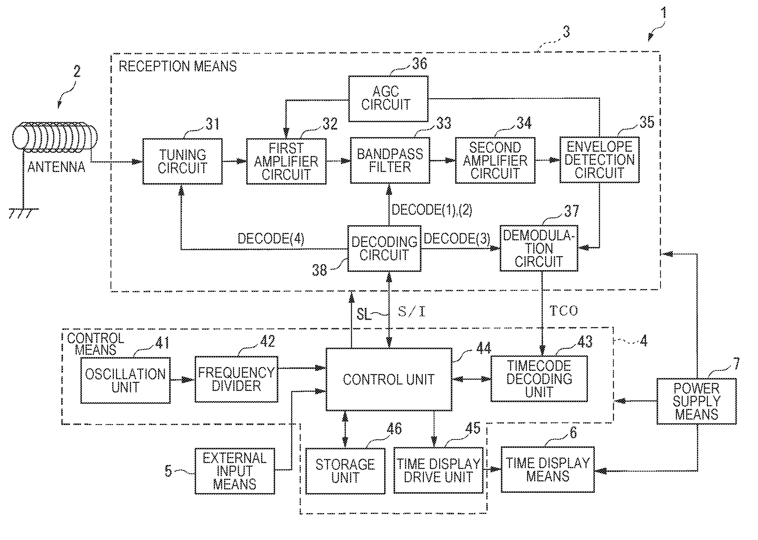 Reception circuit, radio-controlled timepiece, and reception circuit control method