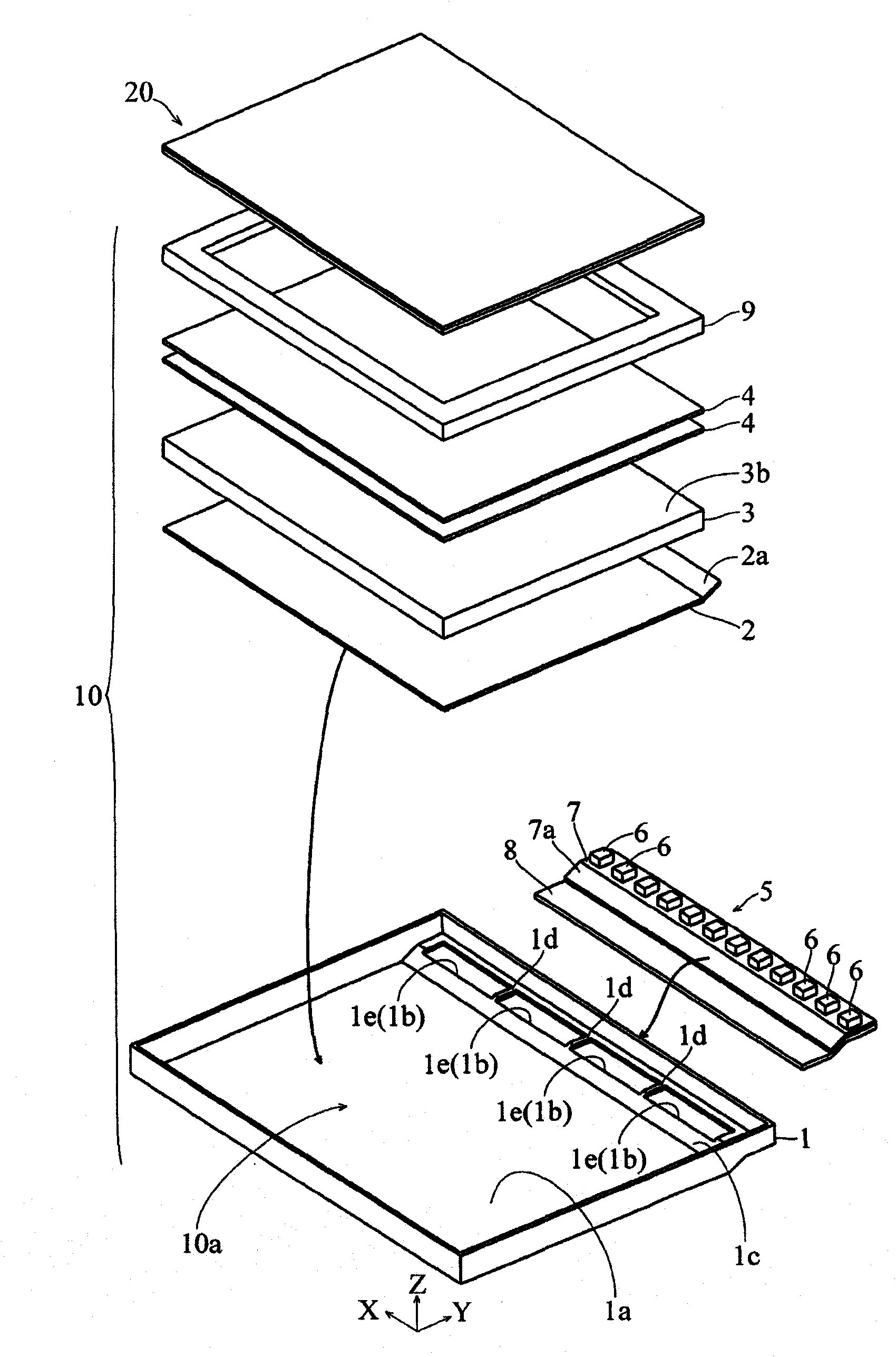 Illuminating device and liquid crystal display device provided with the same