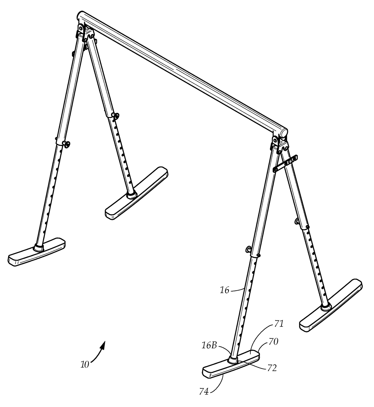 Adjustable pull-up bar and core exerciser