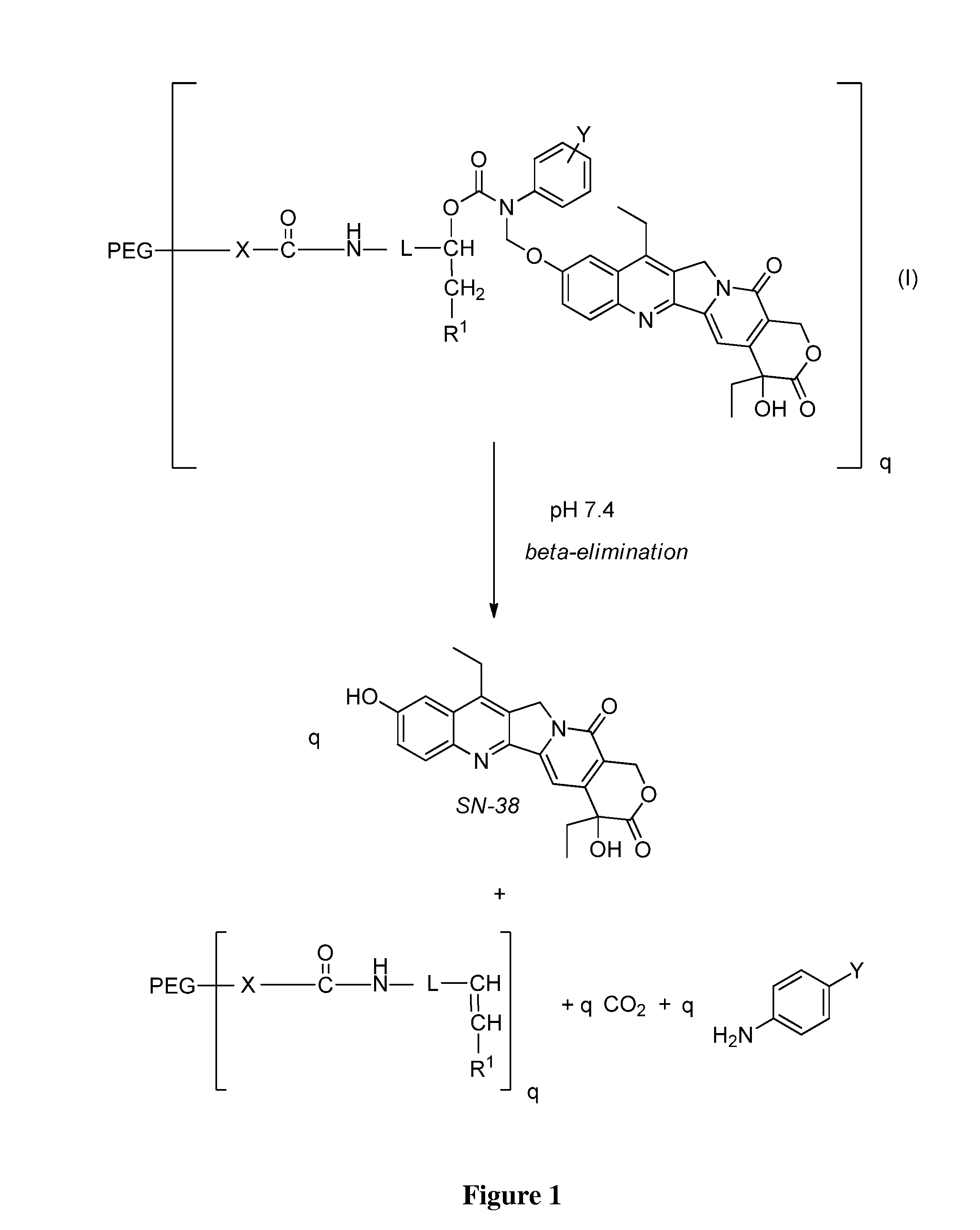 Slow-release conjugates of sn-38