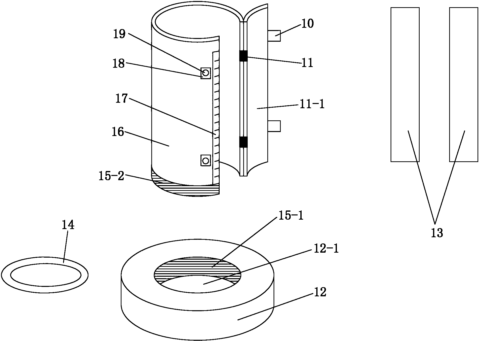 Fully-automatic earth pillar leaching experiment device