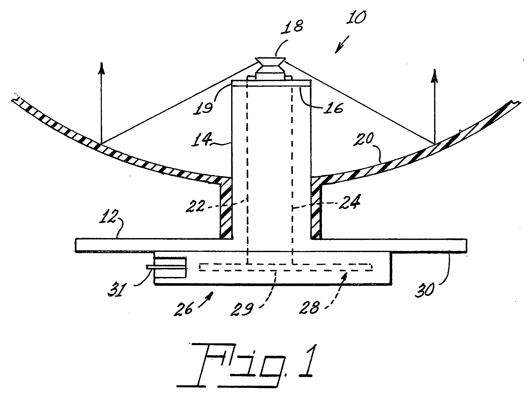 Molded-in light emitting diode light source
