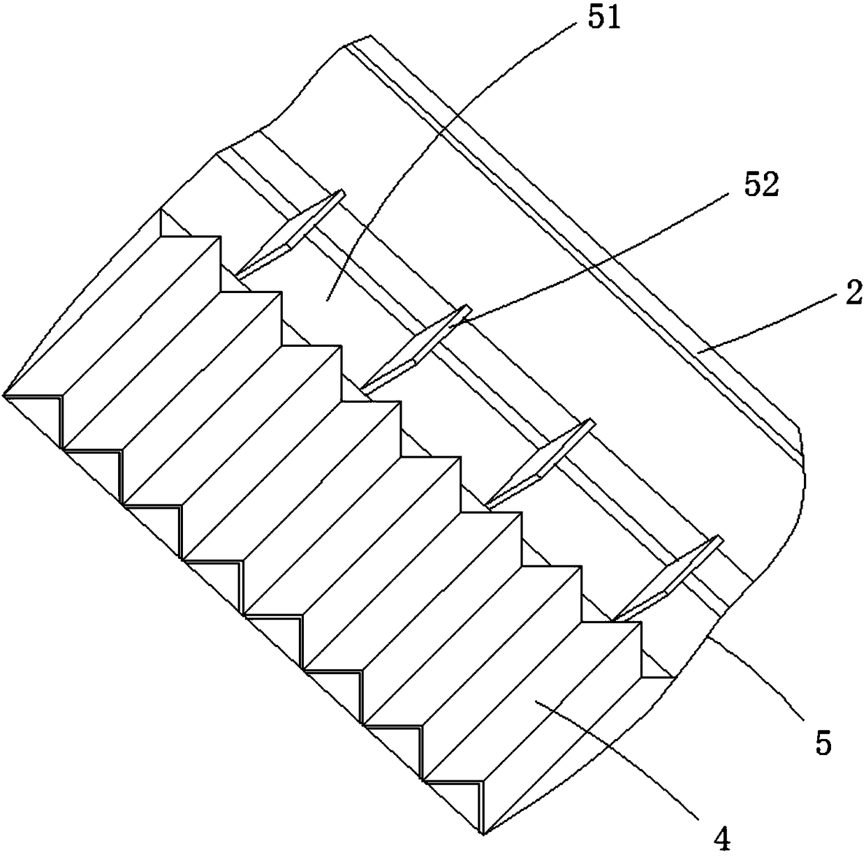 Vehicle-mounted escalator for boarding and working method of vehicle-mounted escalator