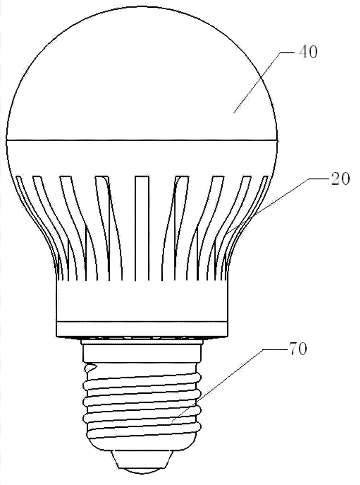 LED (light-emitting diode) light bulb