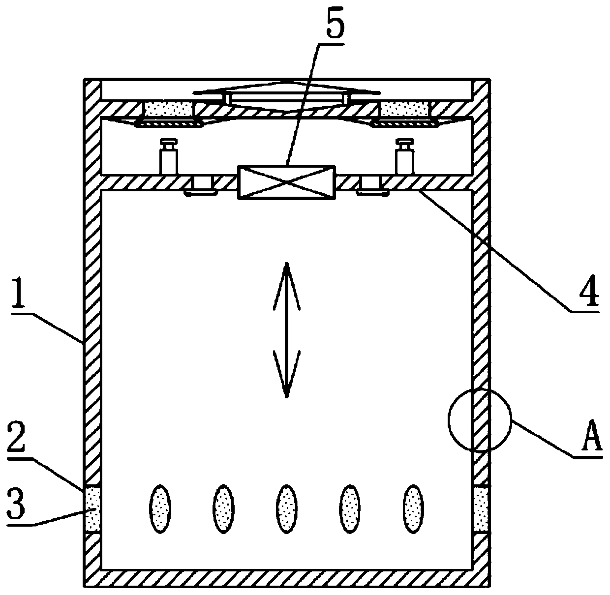 An elevator with an air-conditioning purification device