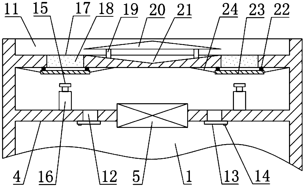 An elevator with an air-conditioning purification device