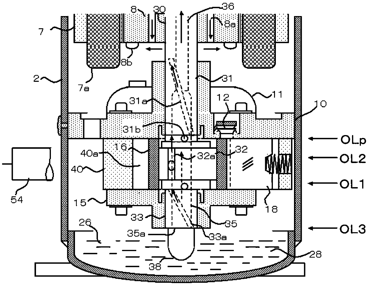 Rotary compressor and refrigeration device having the same