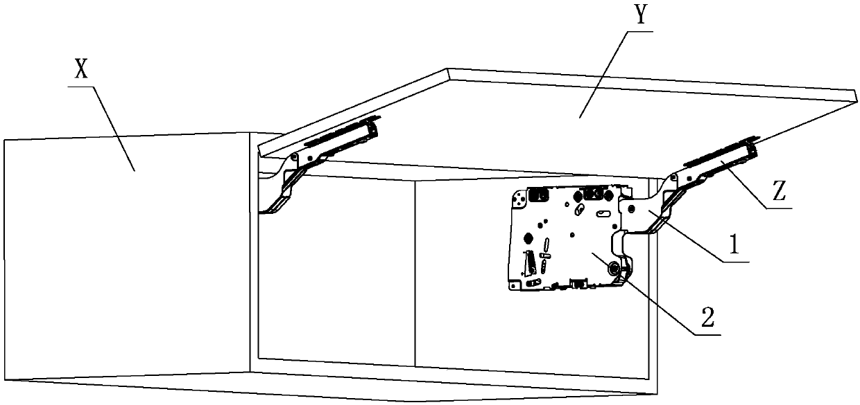 An adjustment mechanism for furniture damping flip opening and closing