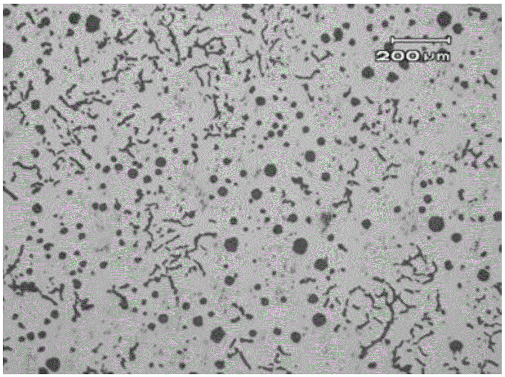 Ductile cast iron material, composition containing same and production method of bearing saddle and ductile cast iron