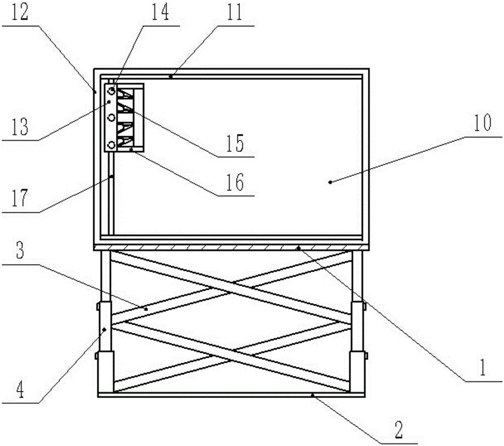 Elevation-type teaching writing blackboard