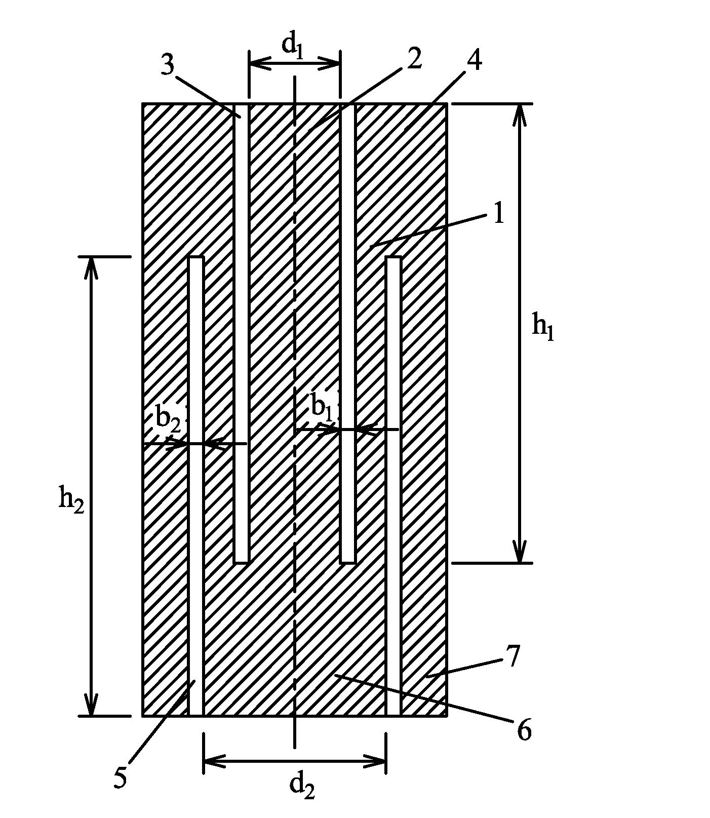 Rock specimen and method for testing direct tensile strength of the same