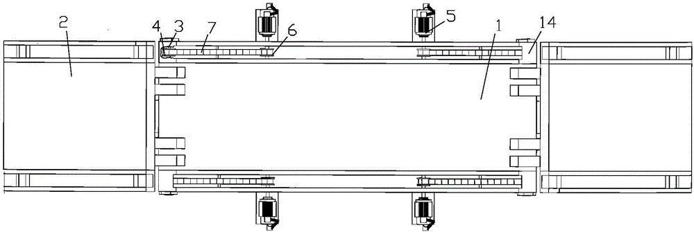 Self-moving type vehicular bridge for striding over belt conveyors