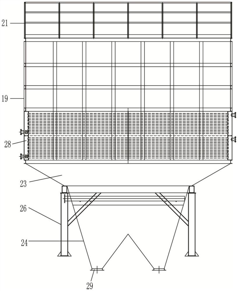 Iron and steel castings automatic circulation cooling sand building treatment system