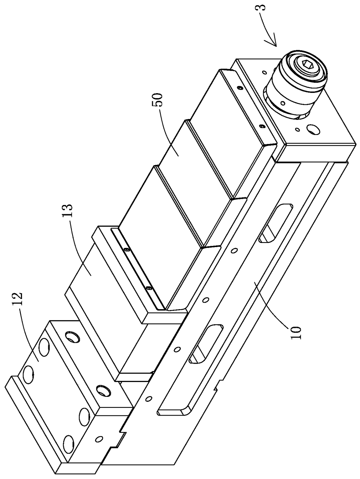 Pressure-adjusting structure for double-force-type vice