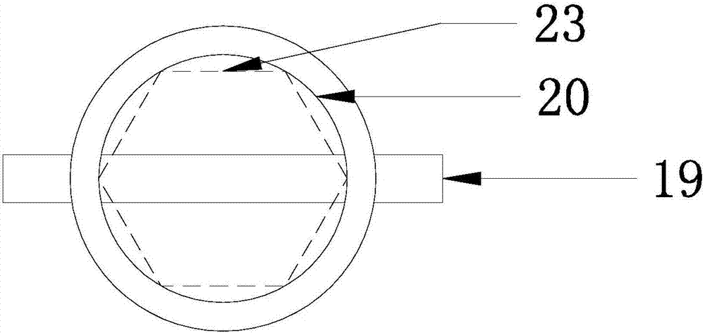 An up-tilt three-way rigid contact hole sensor installation and recovery device