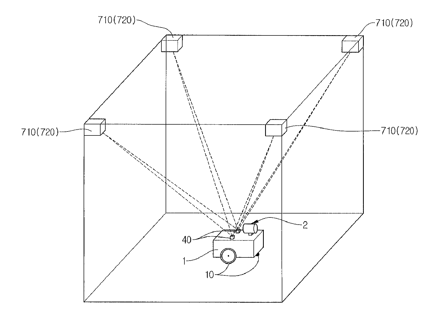 System and method of controlling vision device for tracking target based on motion commands