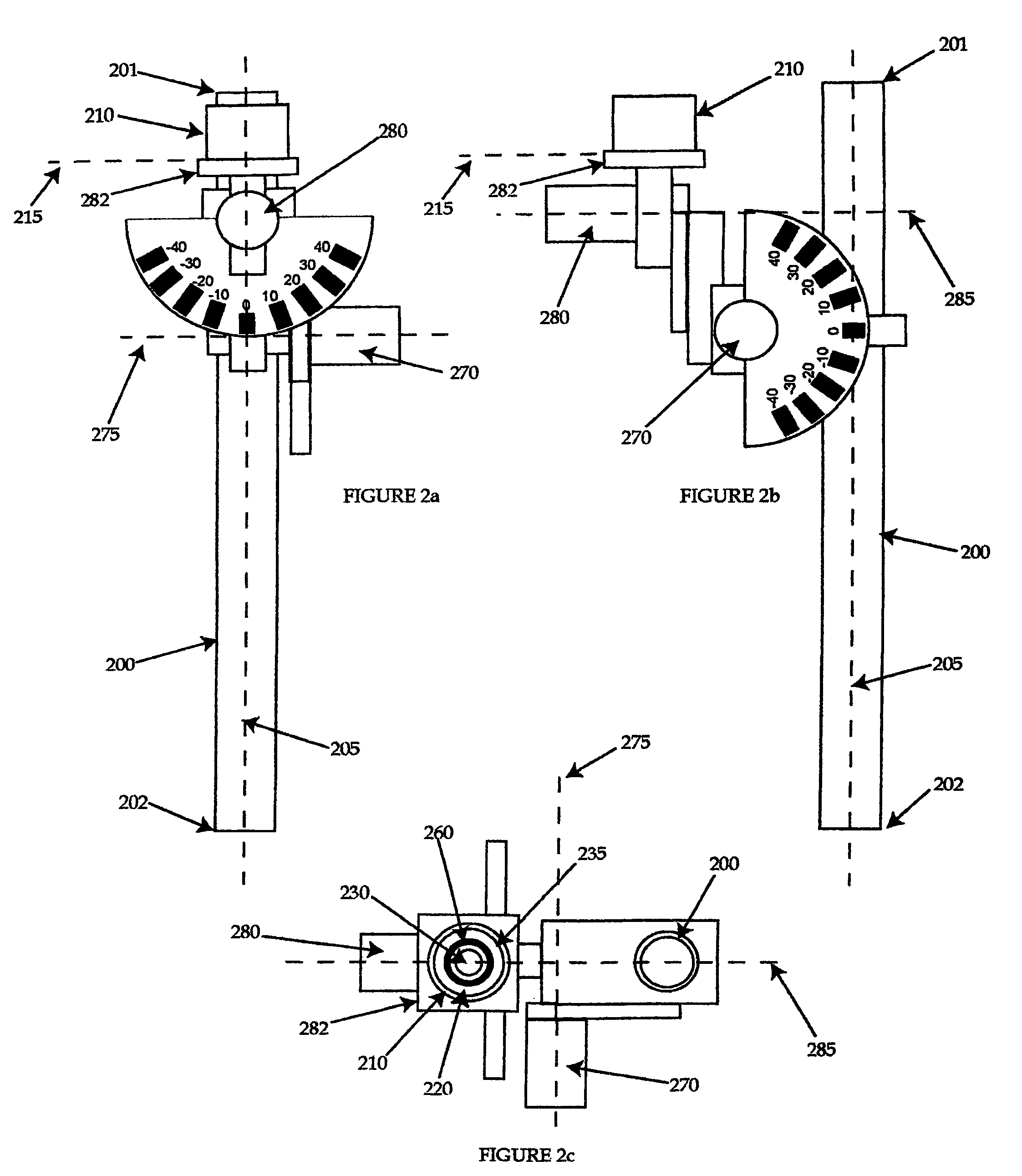 Gravity dependent pedicle screw tap hole guide and data processing device