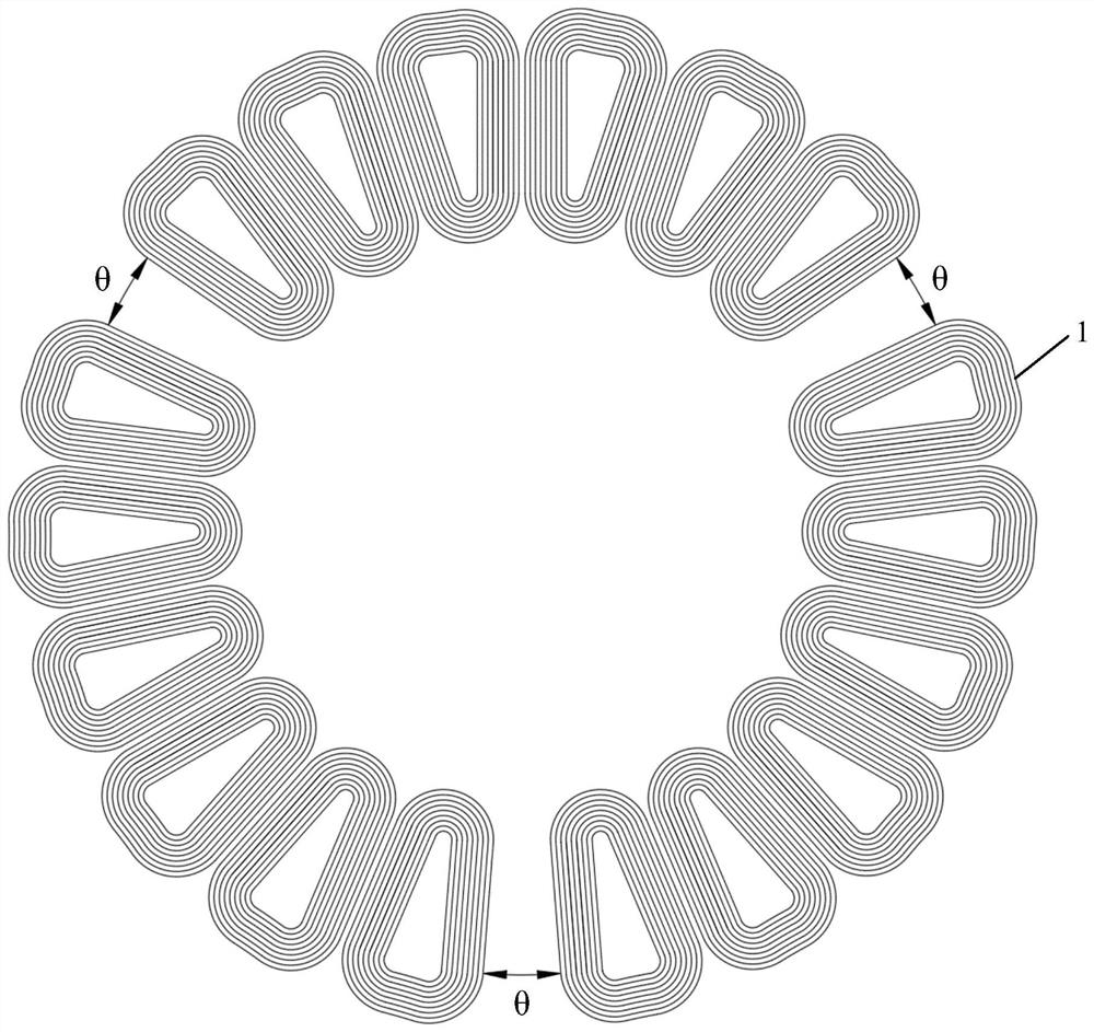 Novel stator structure based on axial flux motor