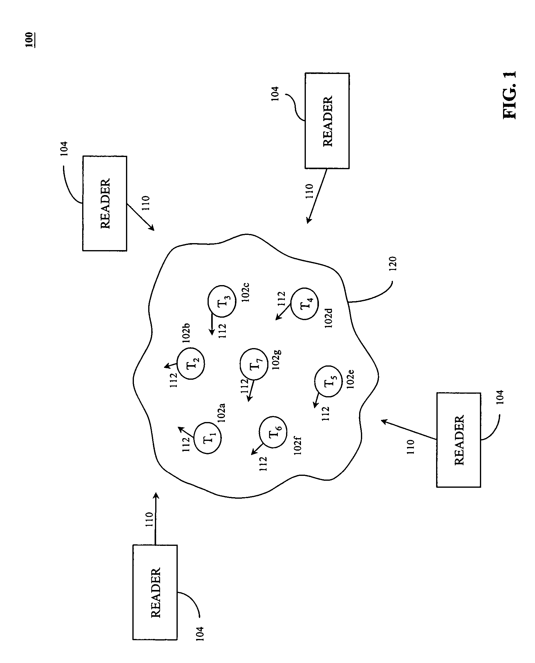 Method for the efficient reading of a population of radio frequency identification tags with unique identification numbers over a noisy air channel