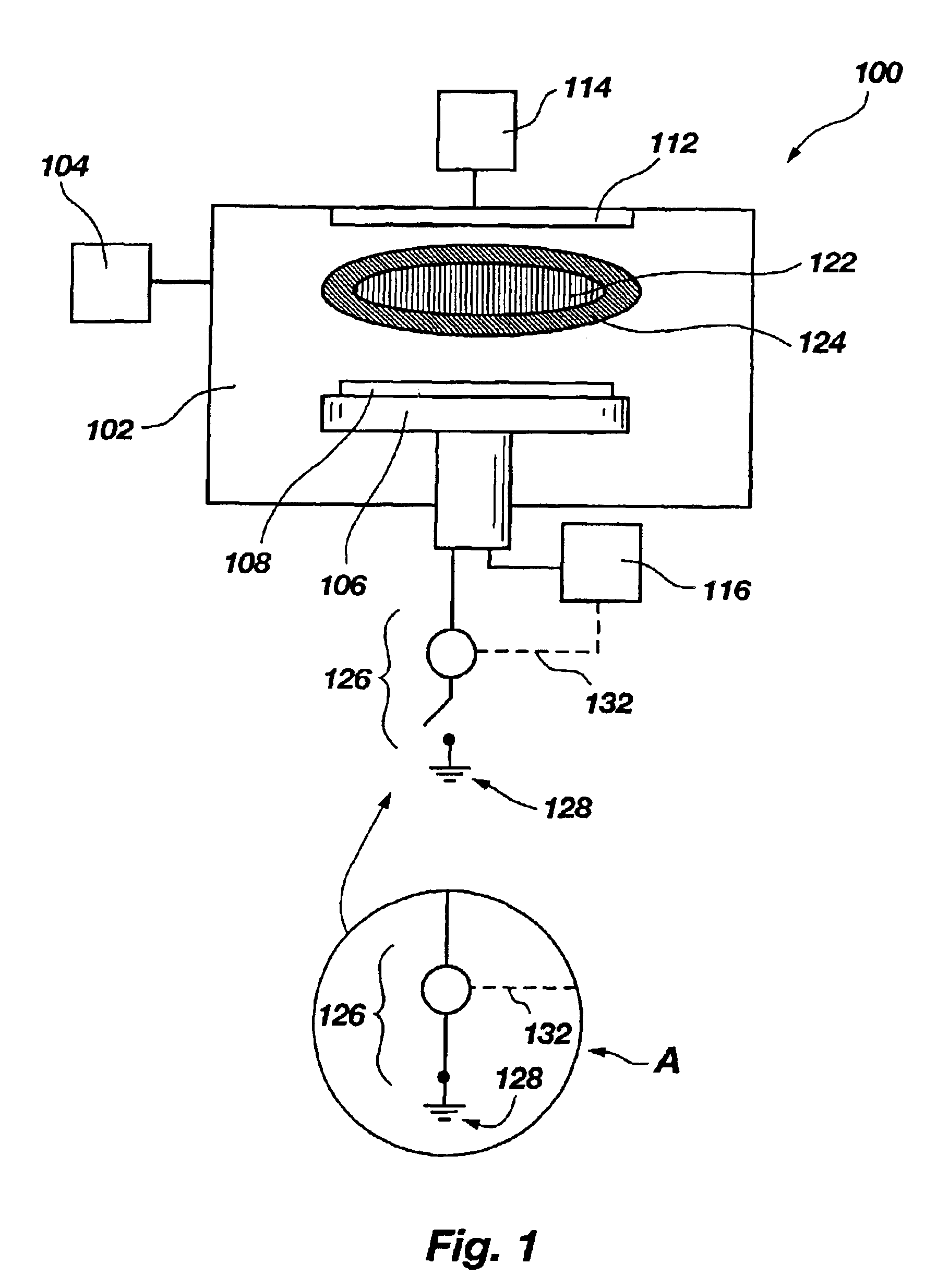 Use of pulsed grounding source in a plasma reactor