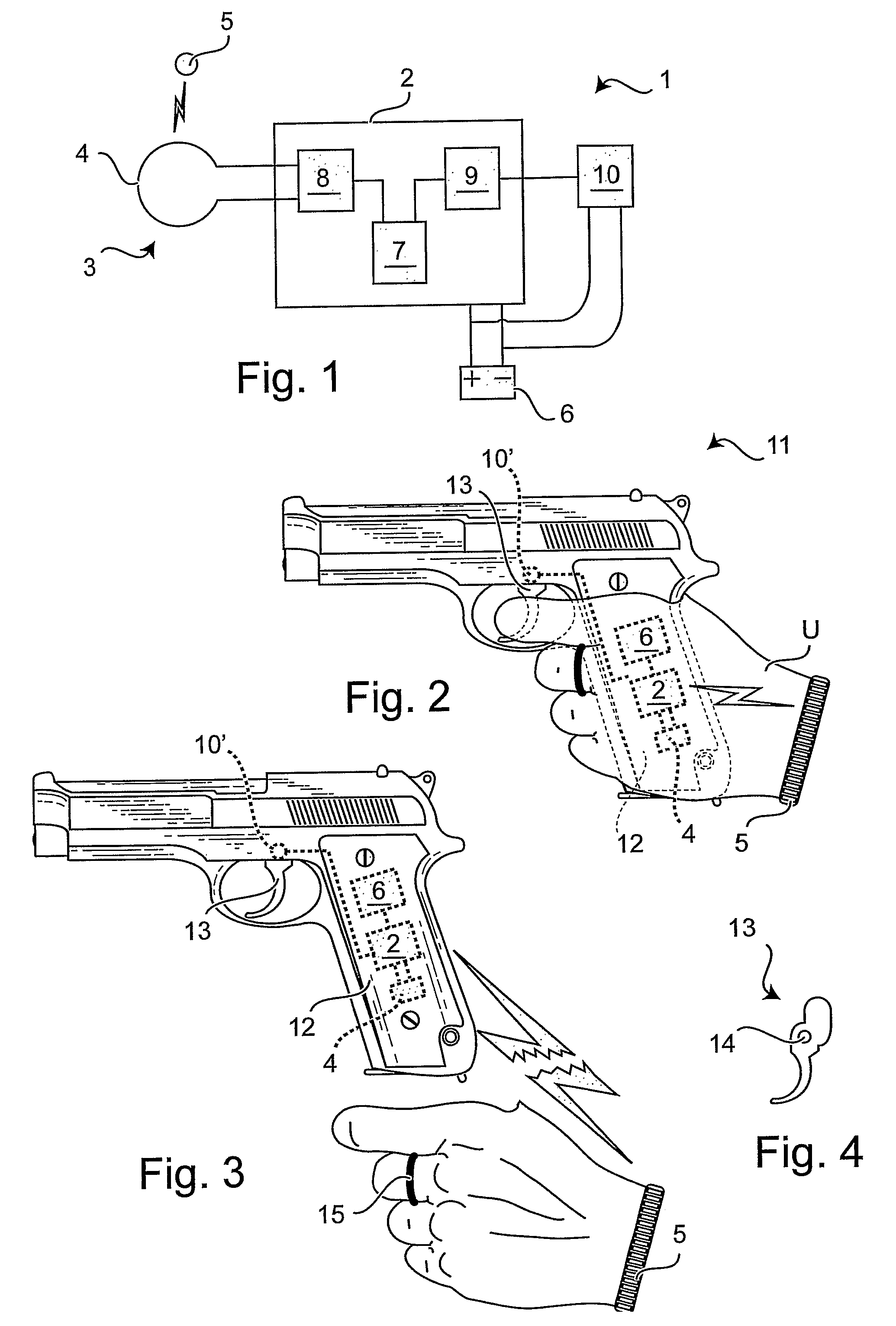 Safety device for firearm and remote control system of one or more fire-arms provided with said device